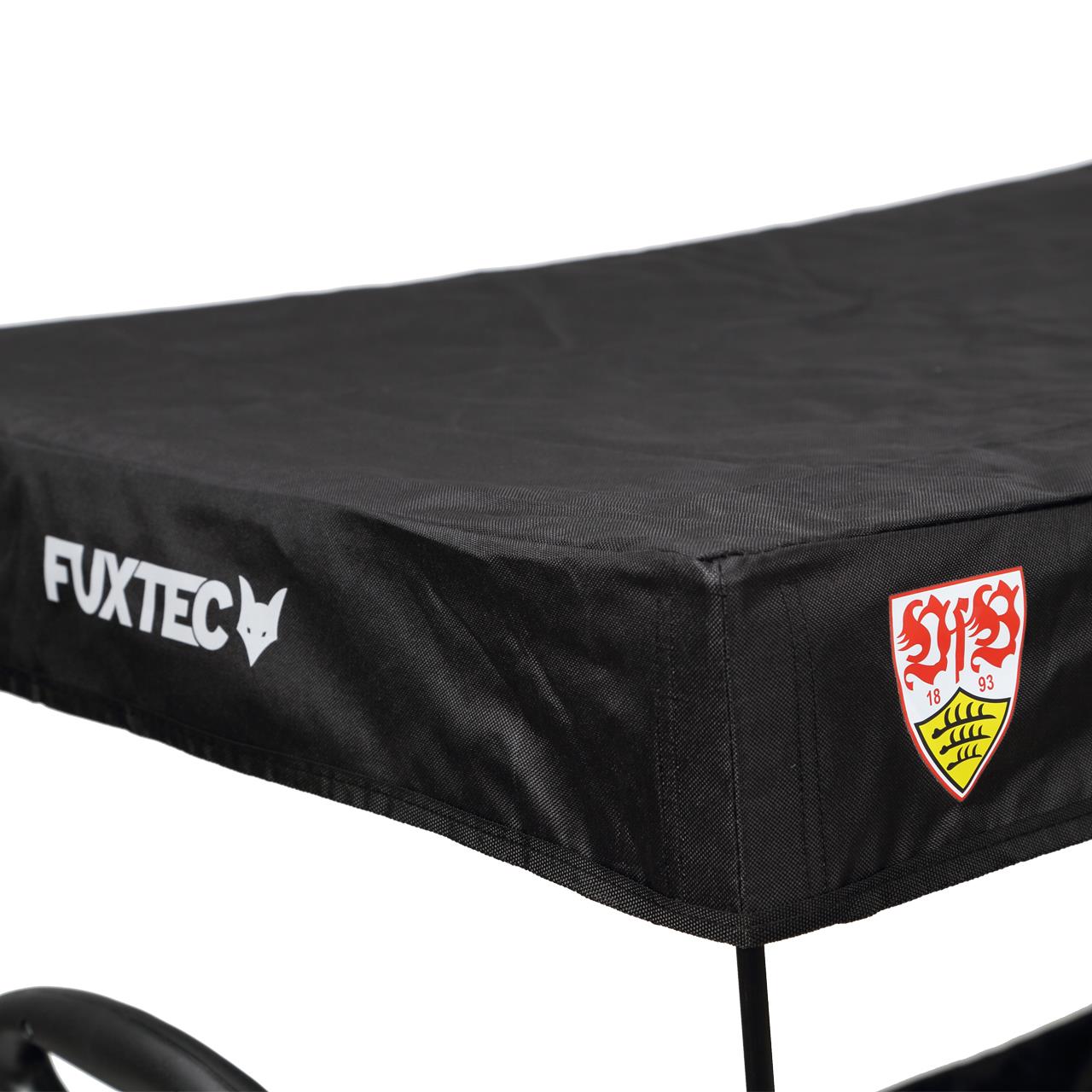 Carrello pieghevole Bollerwagen FUXTEC FX-CT500 con tettuccio apribile Nero VfB STUTTGART