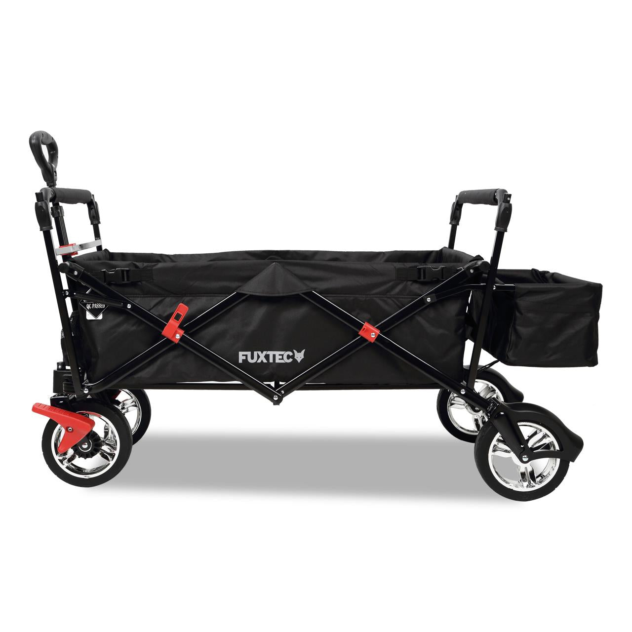 Carrello pieghevole Bollerwagen FUXTEC FX-CT500 con tettuccio apribile Nero VfB STUTTGART