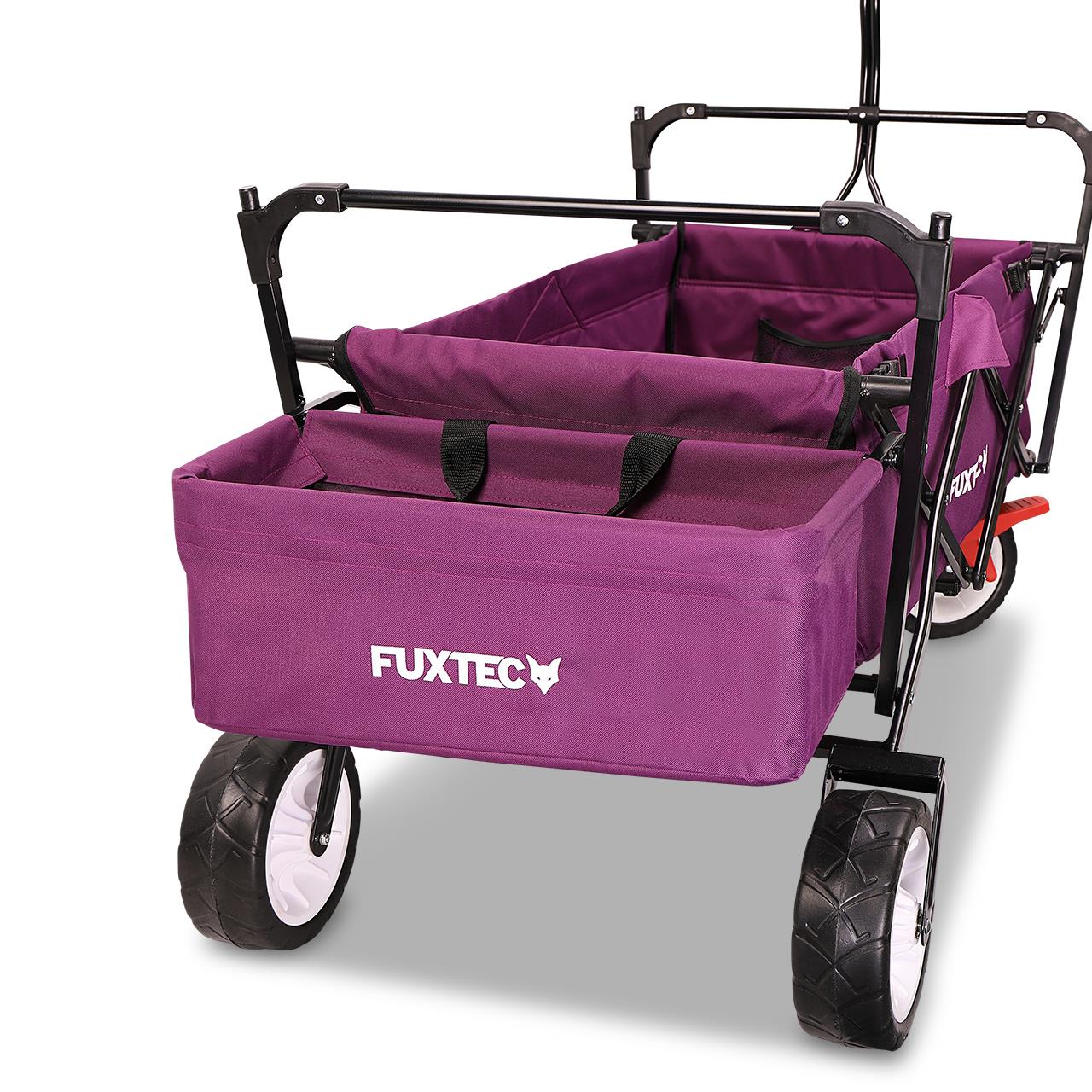 Carrello Pieghevole da giardino da spiaggia con tettuccio FUXTEC FX-CT350