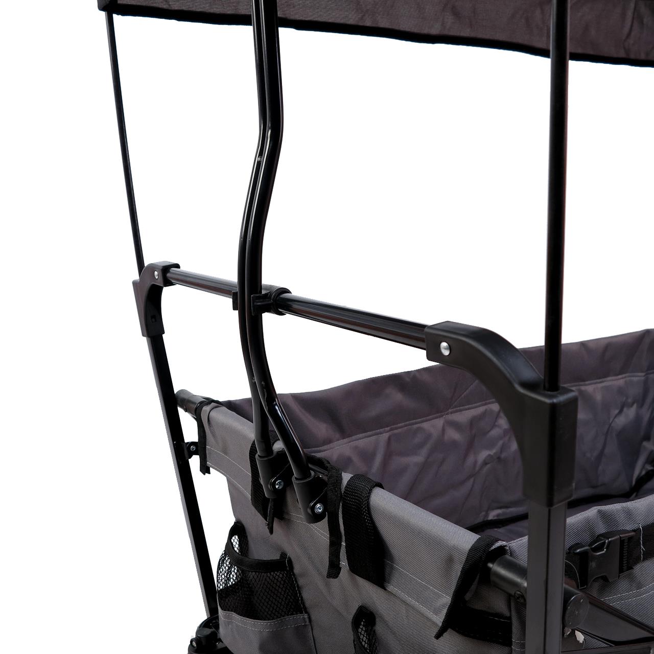 Carrello Pieghevole da giardino/ da spiaggia con tettuccio FUXTEC FX-CT350 Grigio