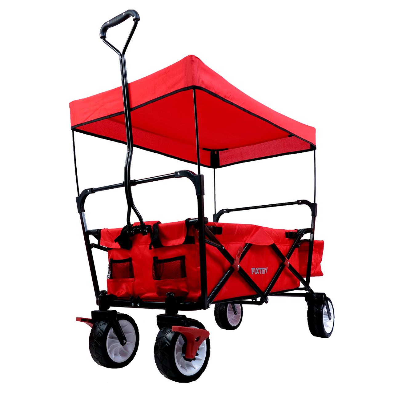 Carrello Pieghevole da giardino da spiaggia con tettuccio FUXTEC FX-CT350