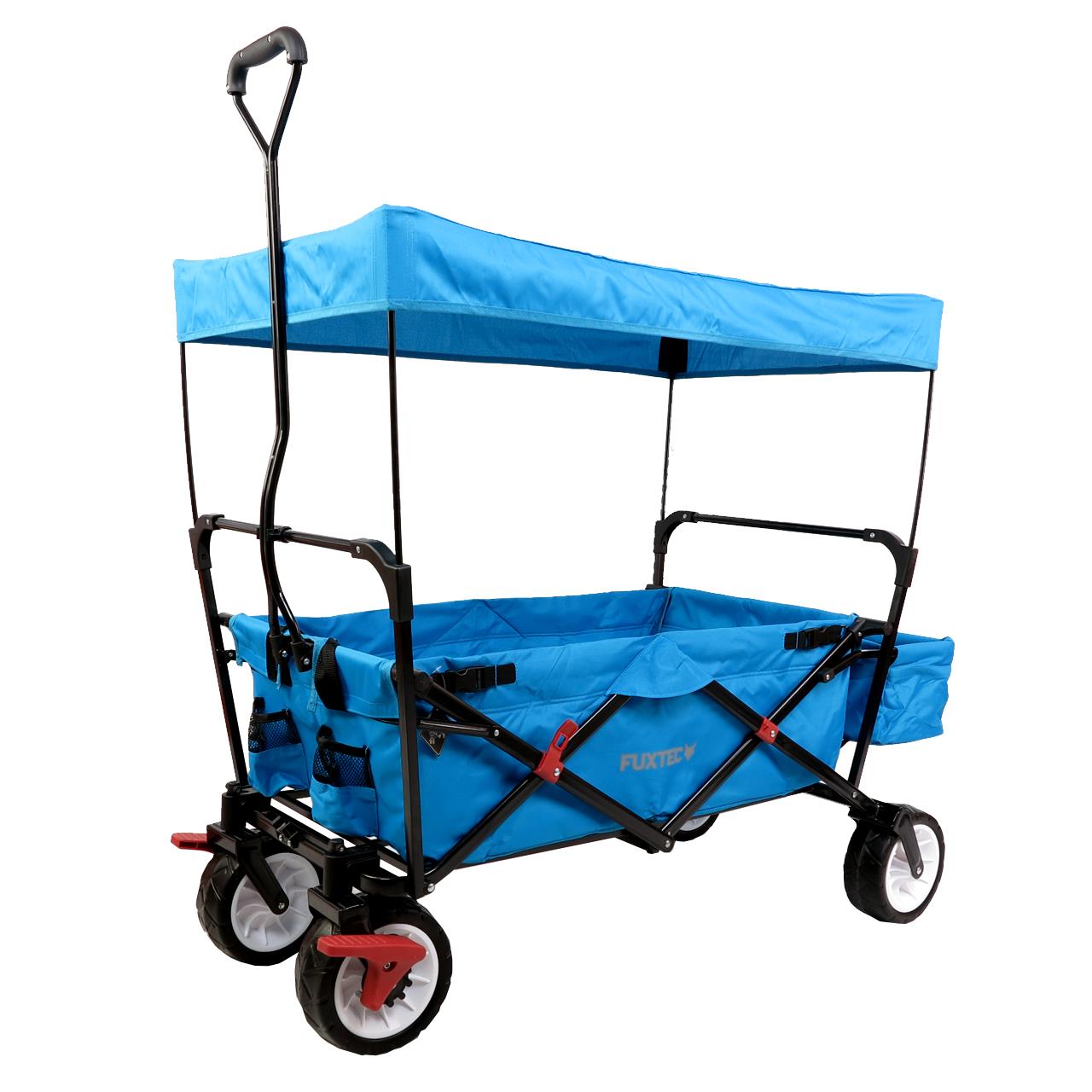 Carrello Pieghevole da giardino da spiaggia con tettuccio FUXTEC FX-CT350