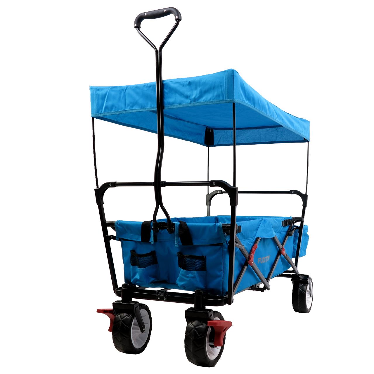 Carrello Pieghevole da giardino da spiaggia con tettuccio FUXTEC FX-CT350