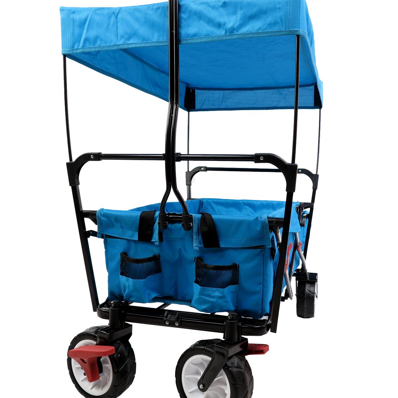 Carrello Pieghevole da giardino da spiaggia con tettuccio FUXTEC FX-CT350