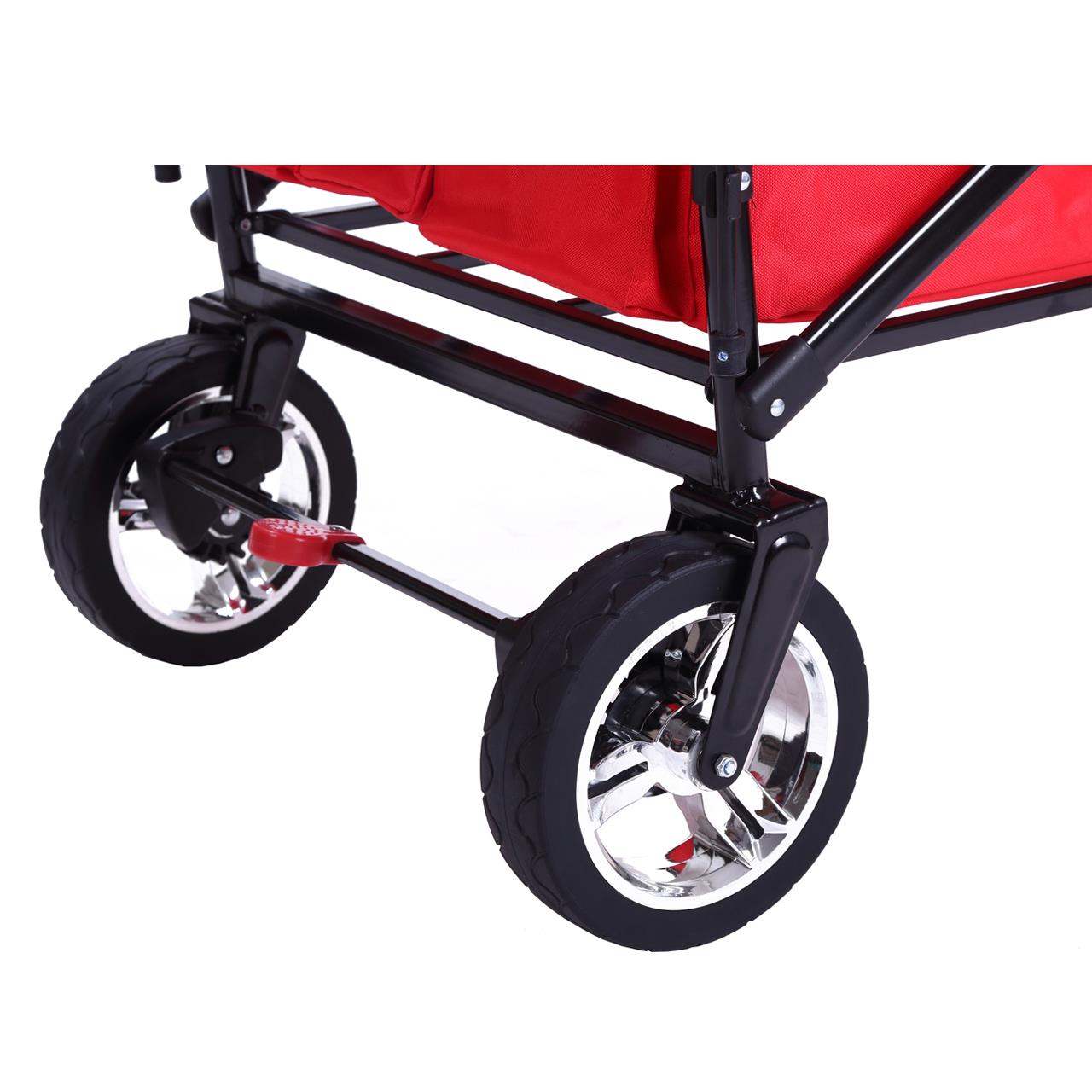 Carrello pieghevole da giardino  FUXTEC CT-700 con tettuccio apribile ROSSO