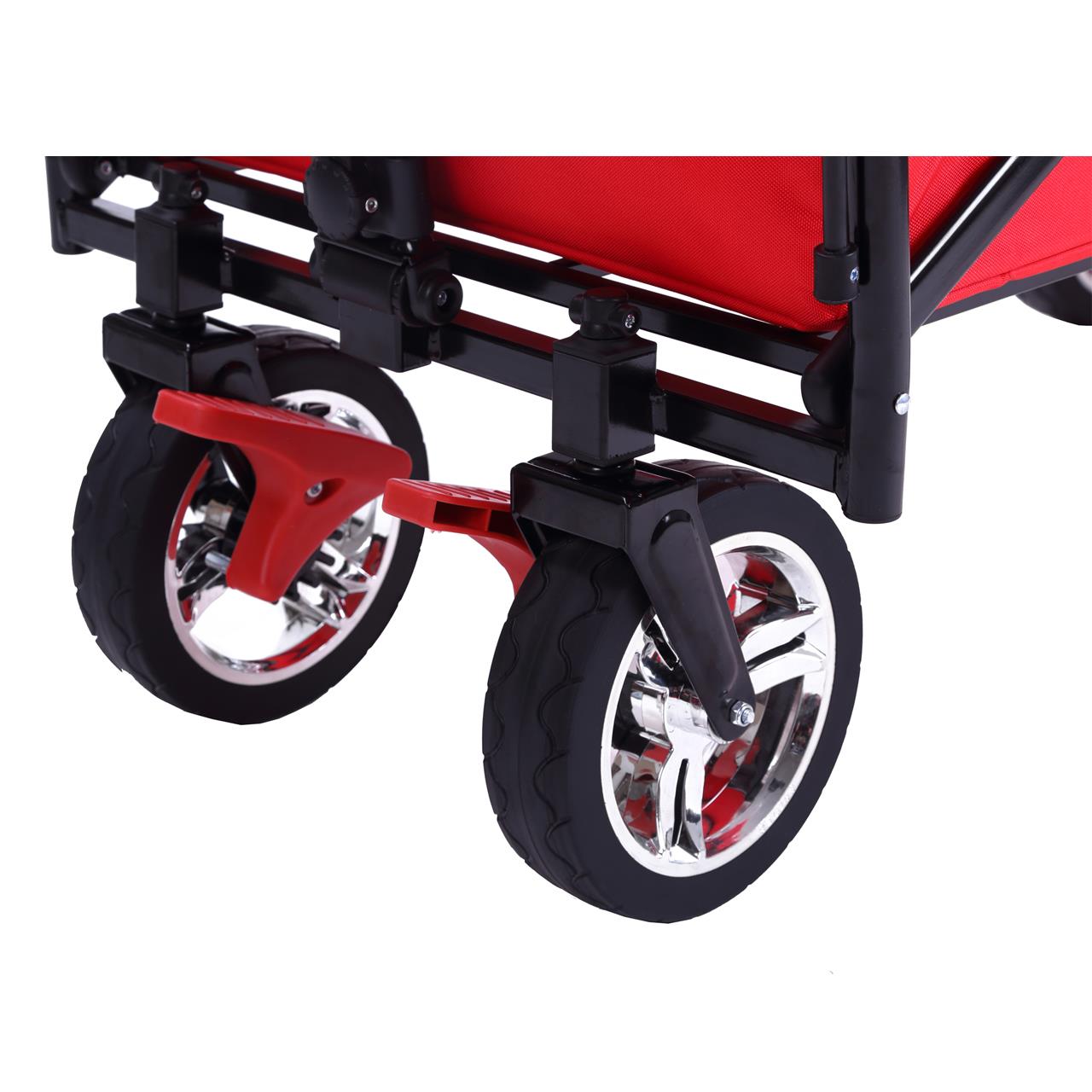 Carrello pieghevole da giardino  FUXTEC CT-700 con tettuccio apribile ROSSO