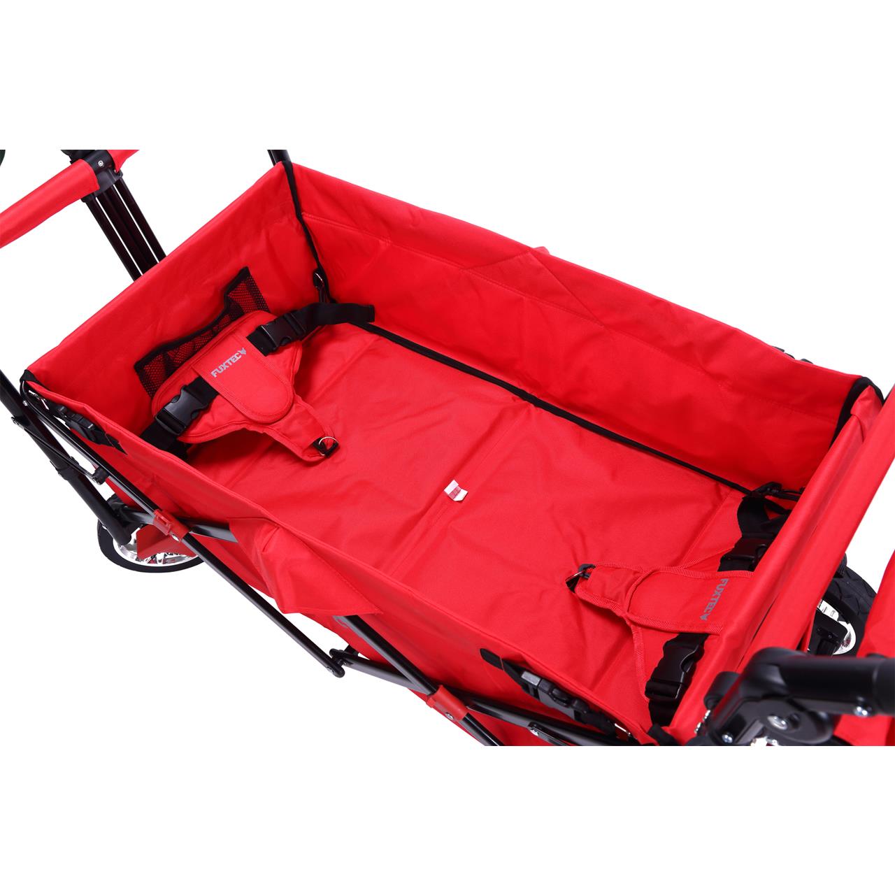 Carrello pieghevole da giardino  FUXTEC CT-700 con tettuccio apribile ROSSO