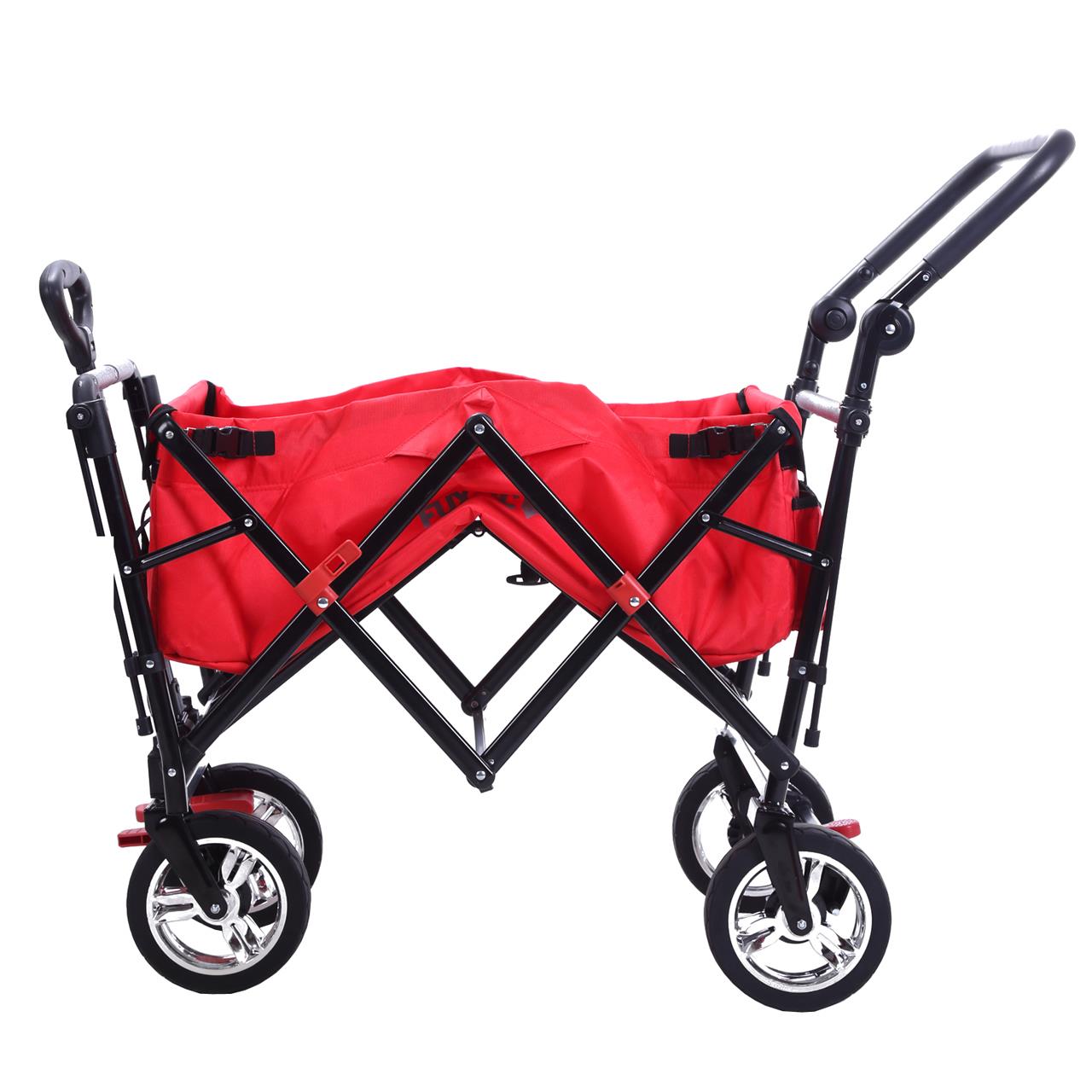 Carrello pieghevole da giardino  FUXTEC CT-700 con tettuccio apribile ROSSO