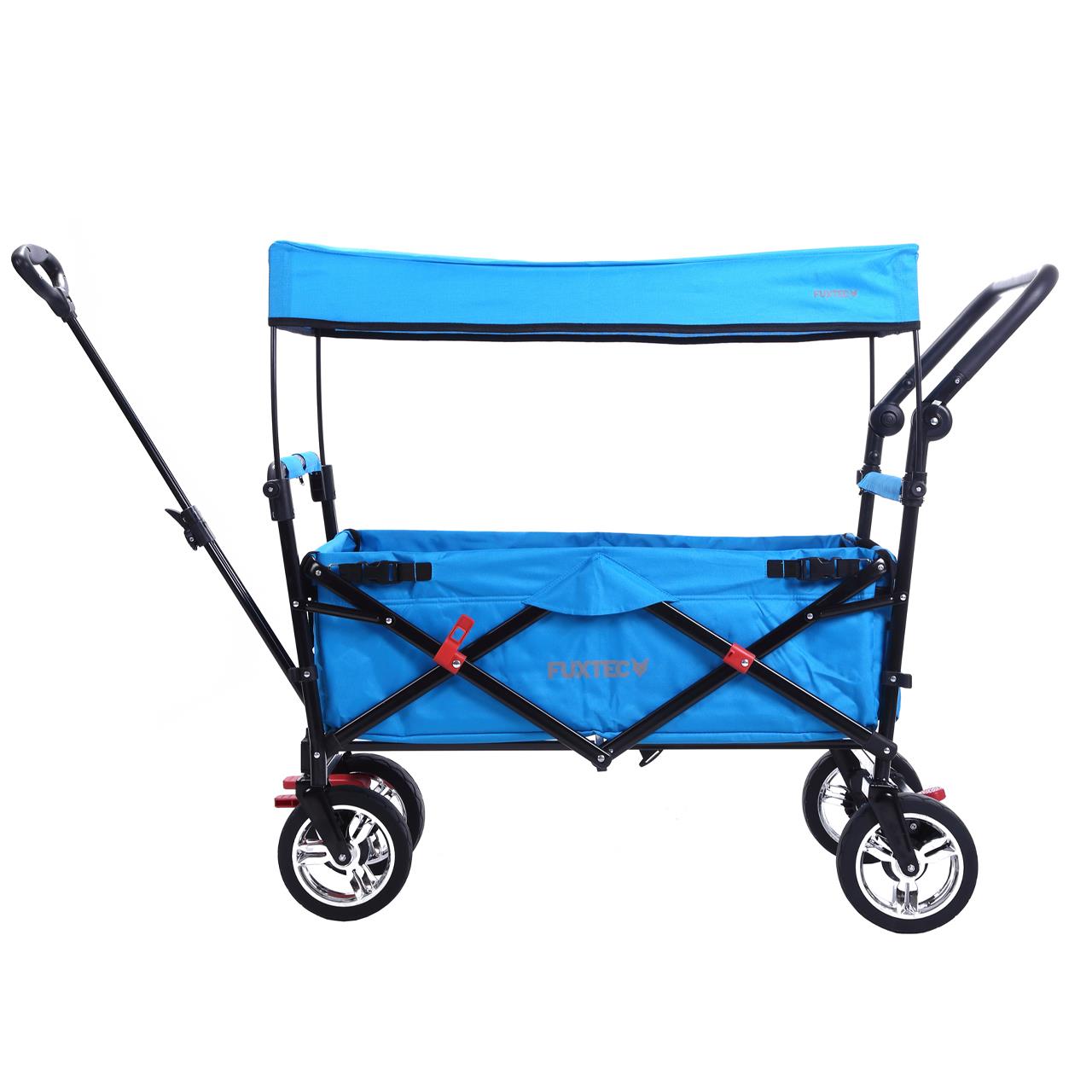 Carrello pieghevole da giardino  FUXTEC CT-700 con tettuccio apribile BLU