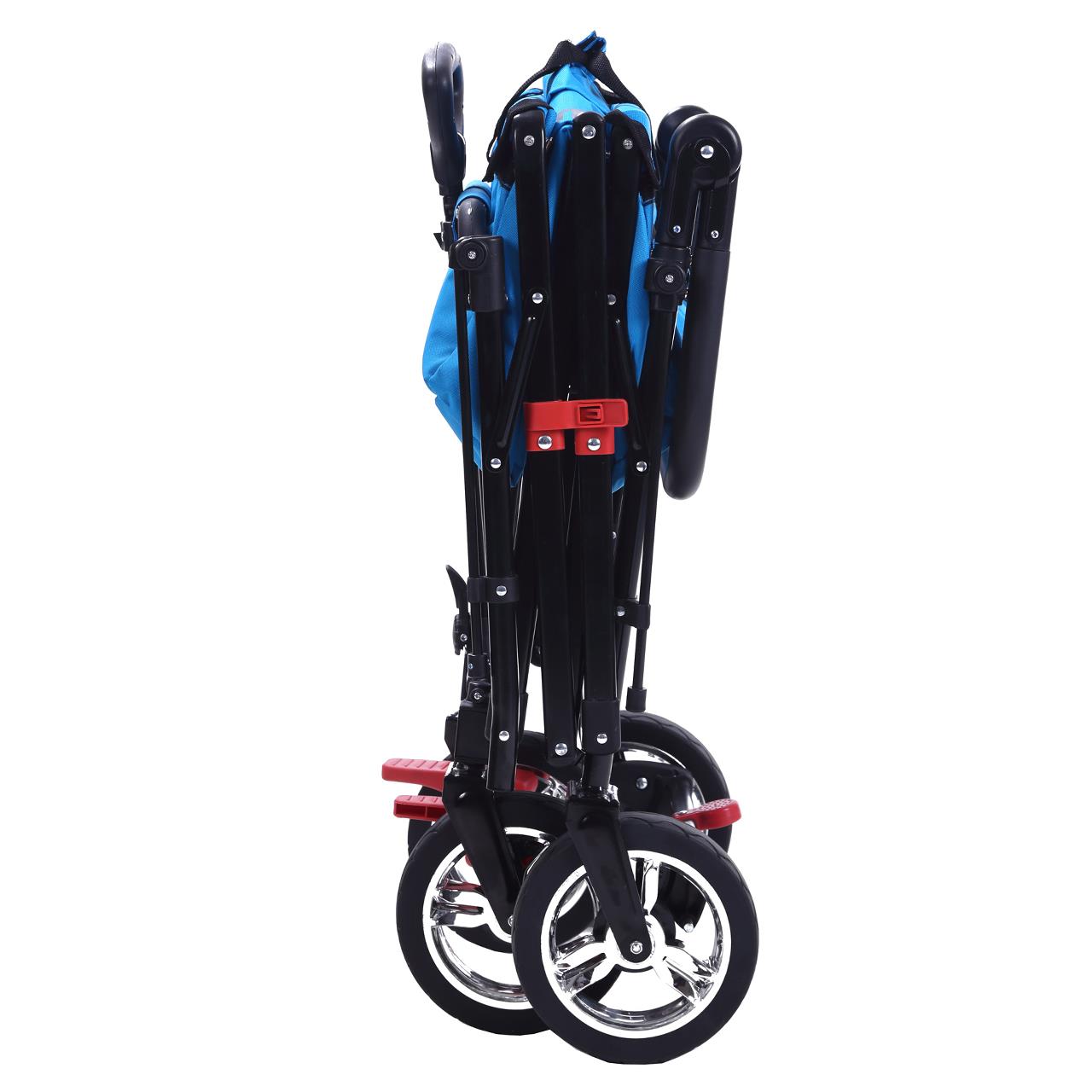 Carrello pieghevole da giardino  FUXTEC CT-700 con tettuccio apribile BLU