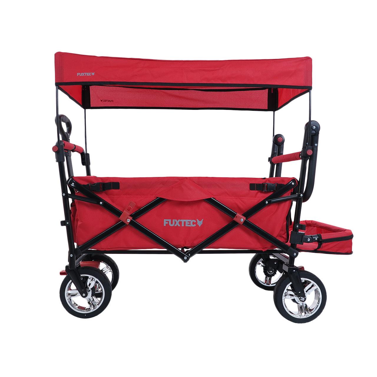 Carrello pieghevole giardino FUXTEC FX-CT800 con tettuccio parasole per il trasporto dei bambini