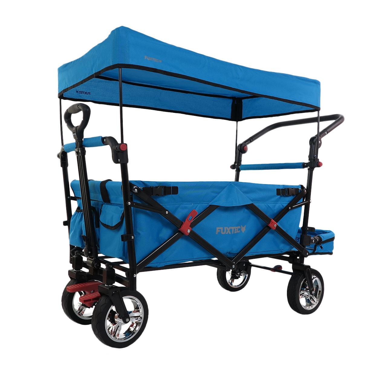 Carrello pieghevole giardino FUXTEC FX-CT800 con tettuccio parasole per il trasporto dei bambini