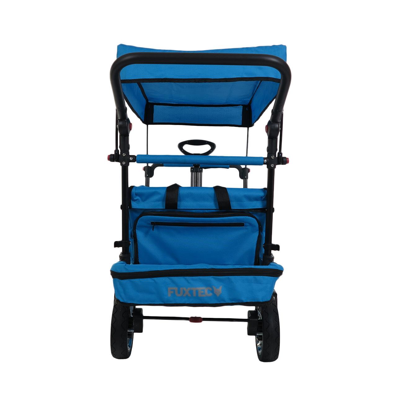 Carrello pieghevole giardino FUXTEC FX-CT800 con tettuccio parasole per il trasporto dei bambini