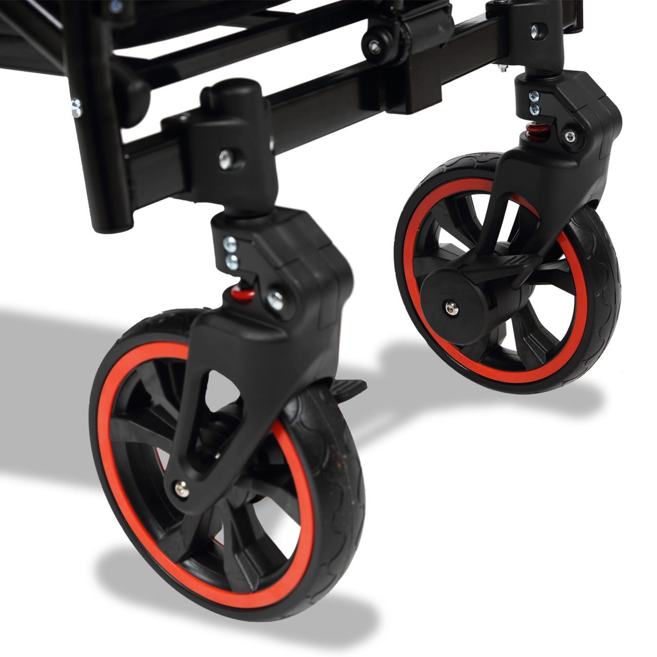 Carrello pieghevole premium passeggino per trasporto bambini spesa FUXTEC CT850