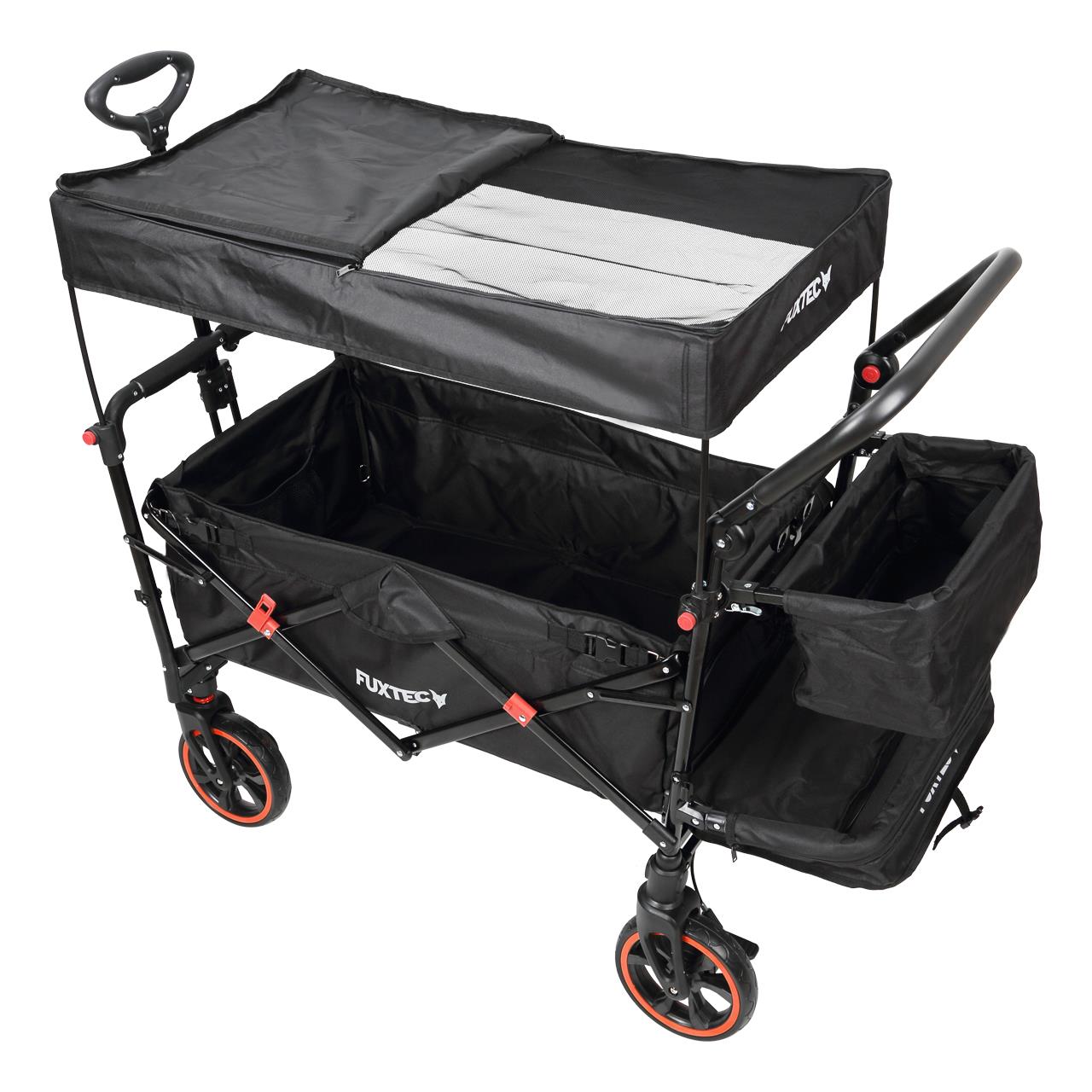 Carrello pieghevole premium passeggino per trasporto bambini spesa FUXTEC CT850