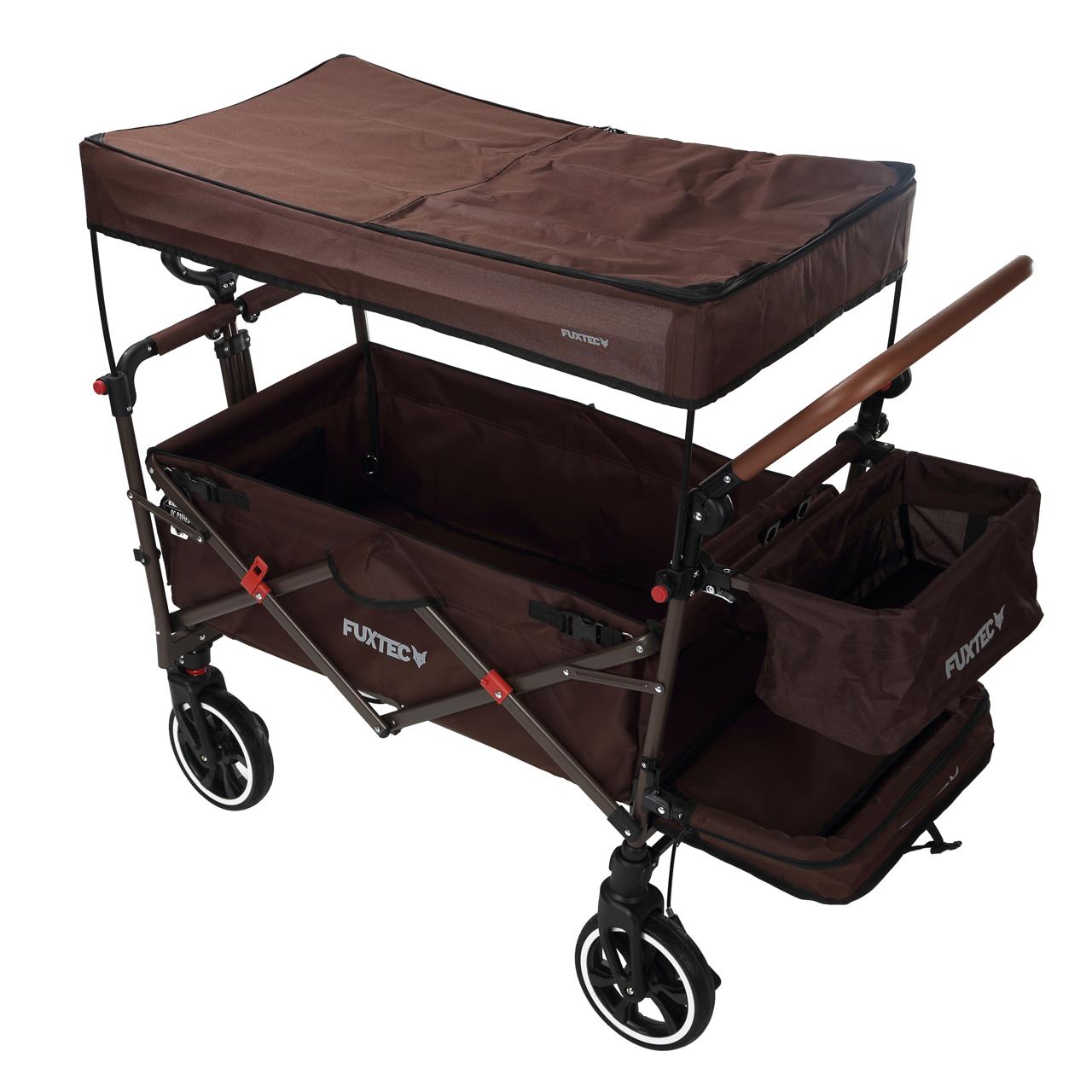 Carrello pieghevole premium passeggino per trasporto bambini spesa FUXTEC CT850