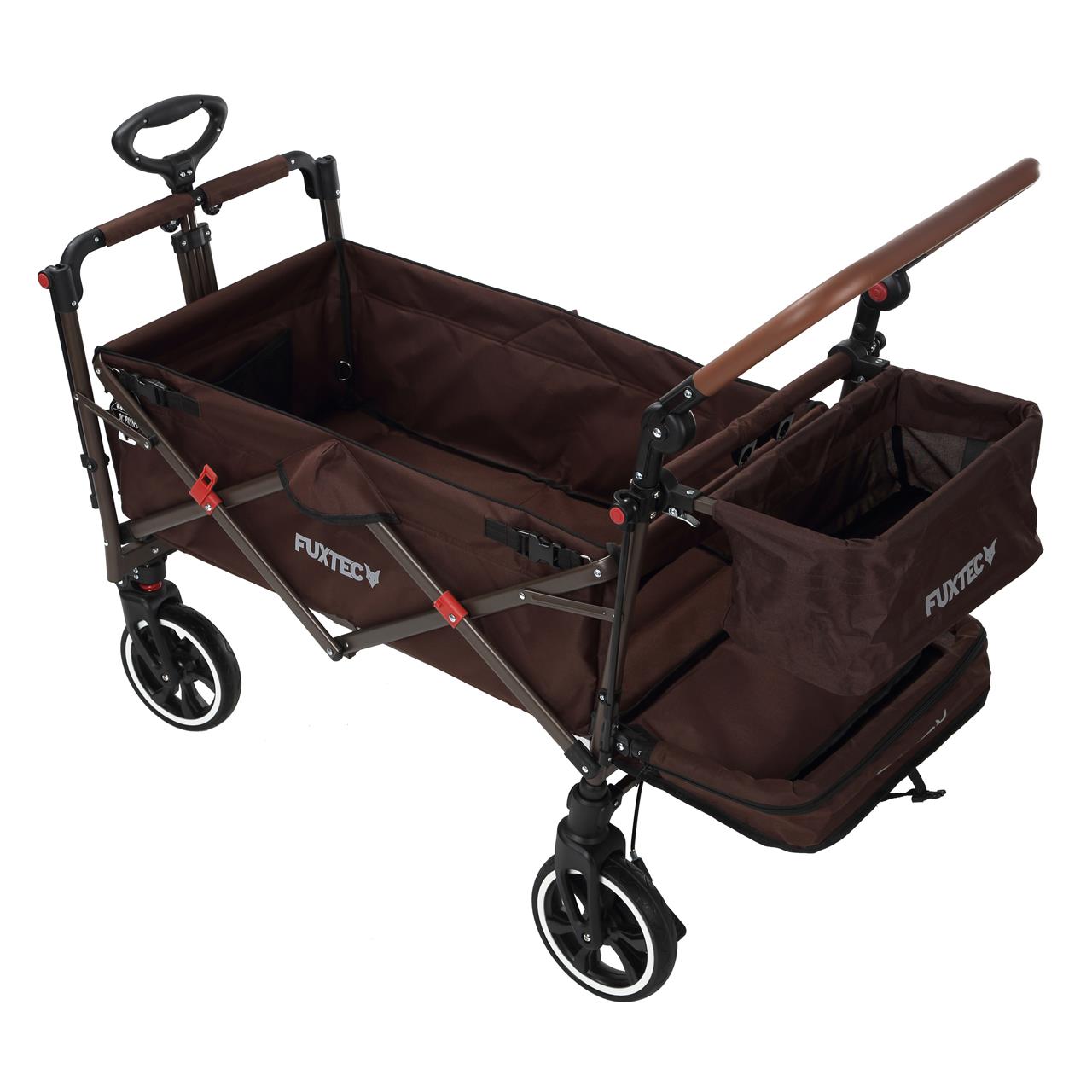 Carrello pieghevole premium passeggino per trasporto bambini spesa FUXTEC CT850