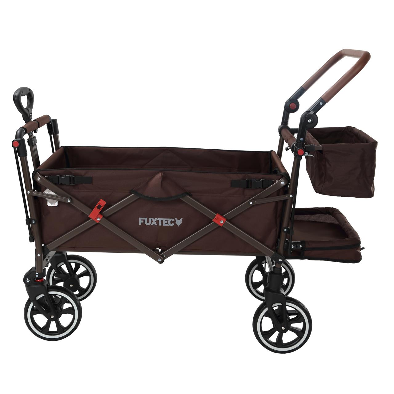 Carrello pieghevole premium passeggino per trasporto bambini spesa FUXTEC CT850