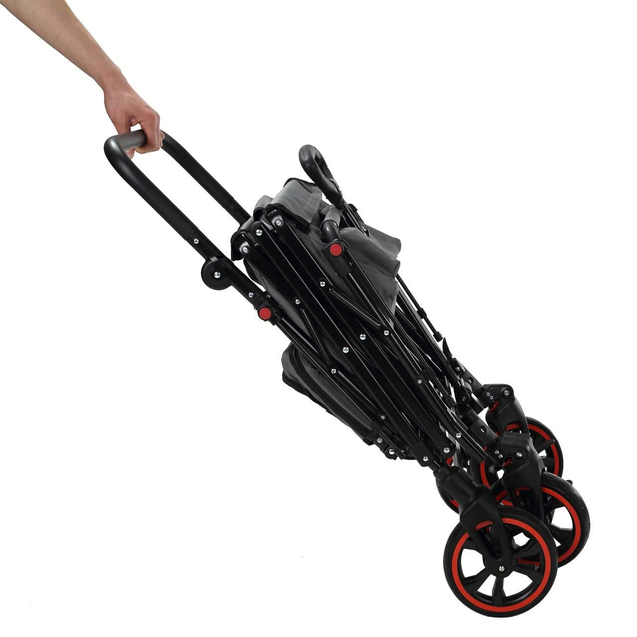 Carrello pieghevole premium passeggino per trasporto bambini spesa FUXTEC CT850