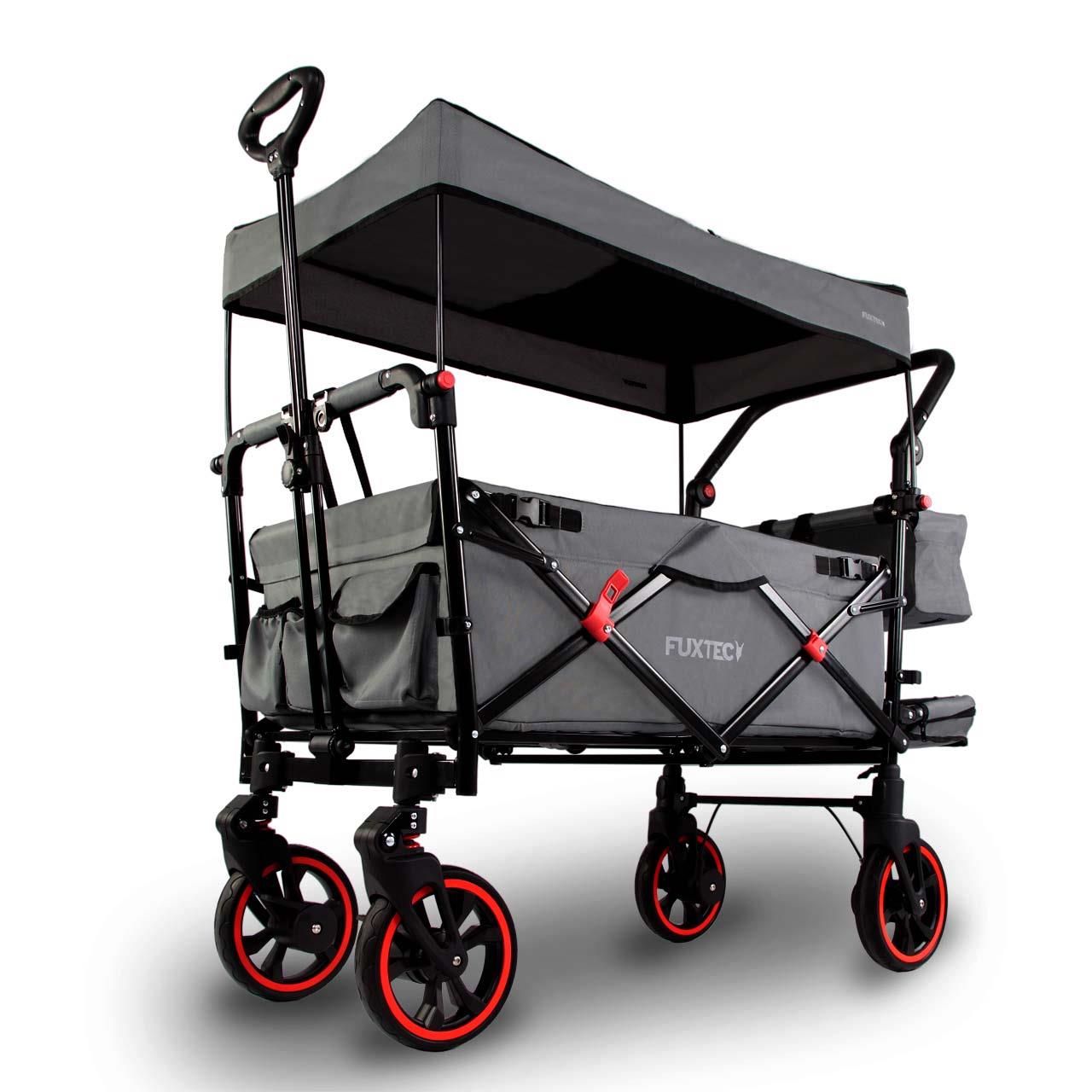 Carrello pieghevole premium passeggino per trasporto bambini spesa FUXTEC CT850