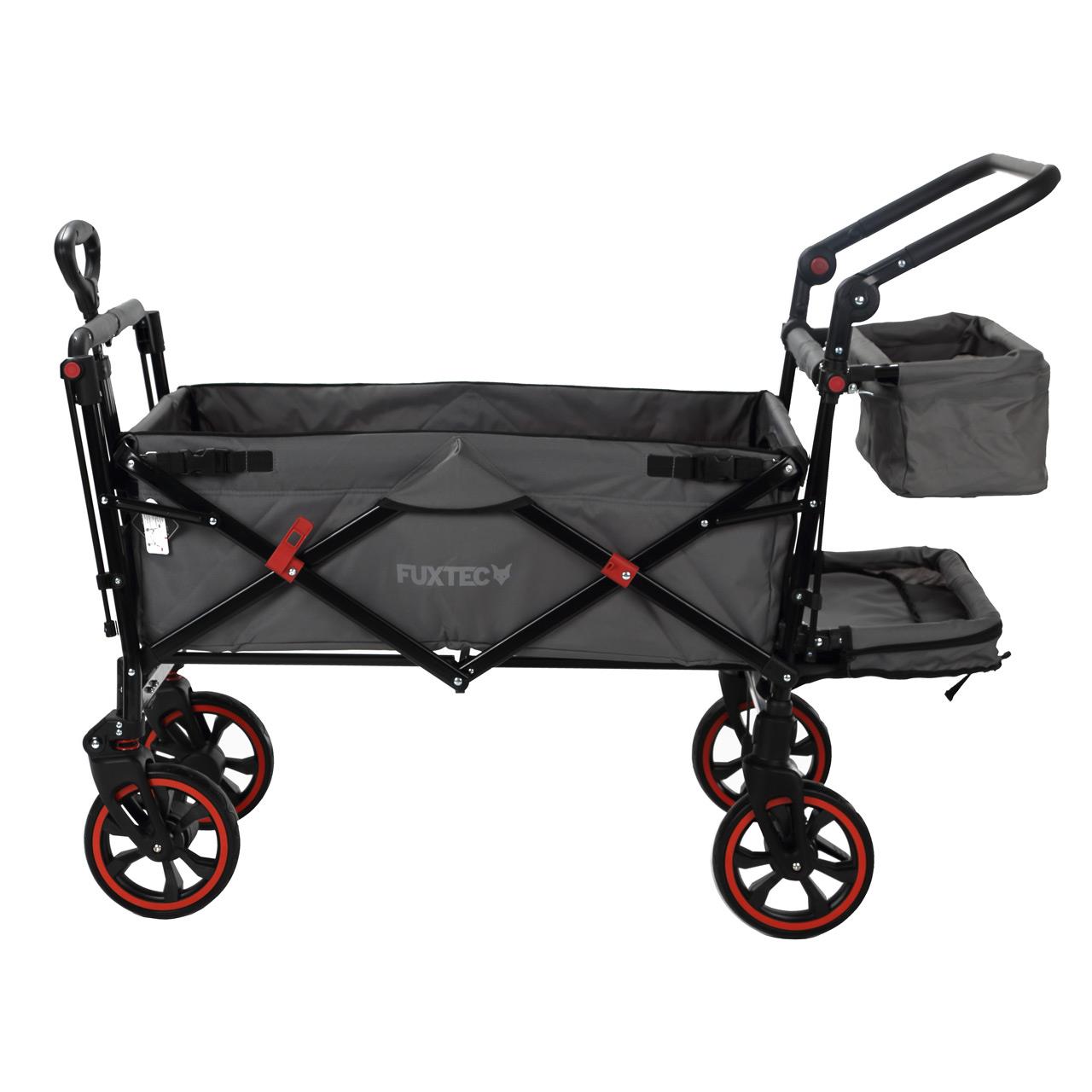 Carrello pieghevole premium passeggino per trasporto bambini spesa FUXTEC CT850