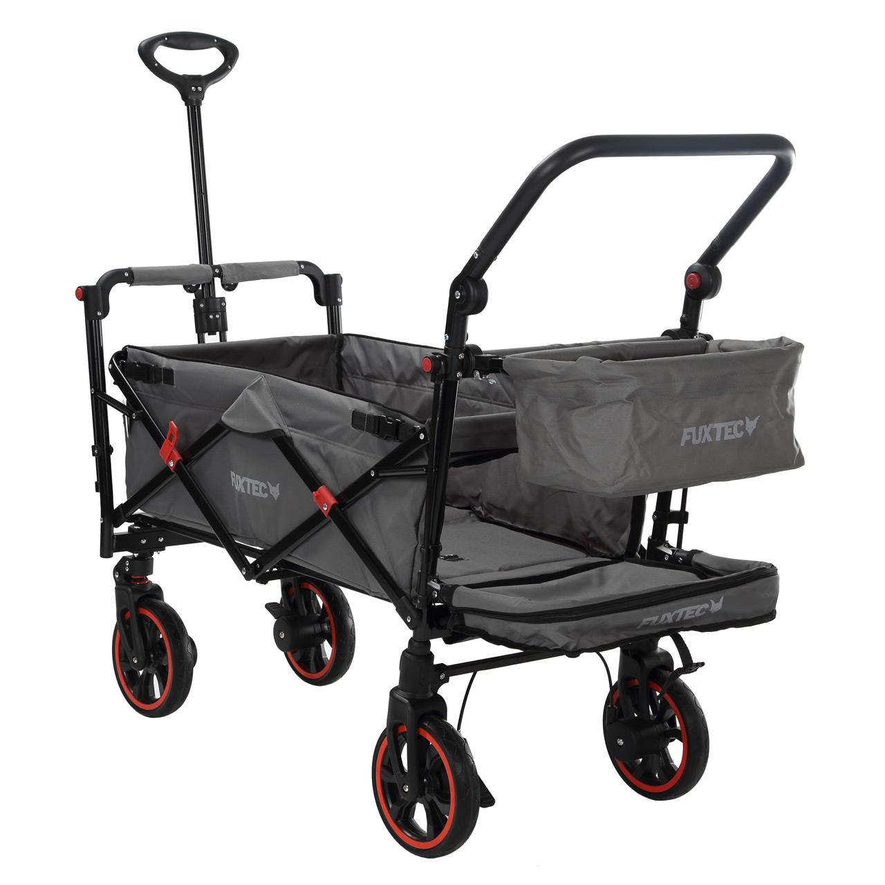 Carrello pieghevole premium passeggino per trasporto bambini spesa FUXTEC CT850