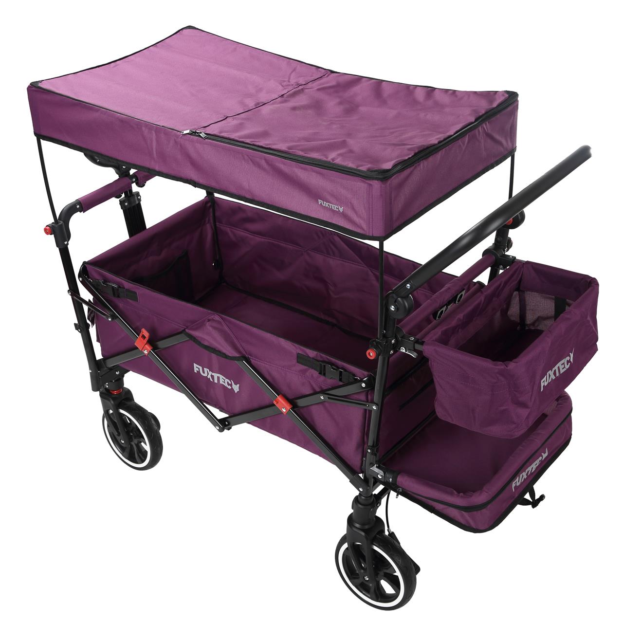 Carrello pieghevole premium passeggino per trasporto bambini spesa FUXTEC CT850