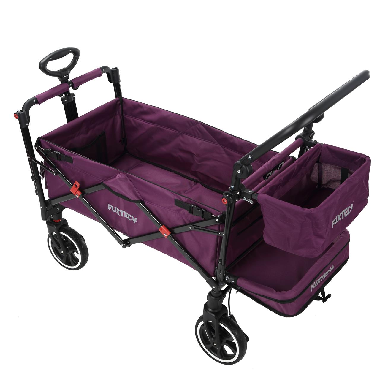 Carrello pieghevole premium passeggino per trasporto bambini spesa FUXTEC CT850