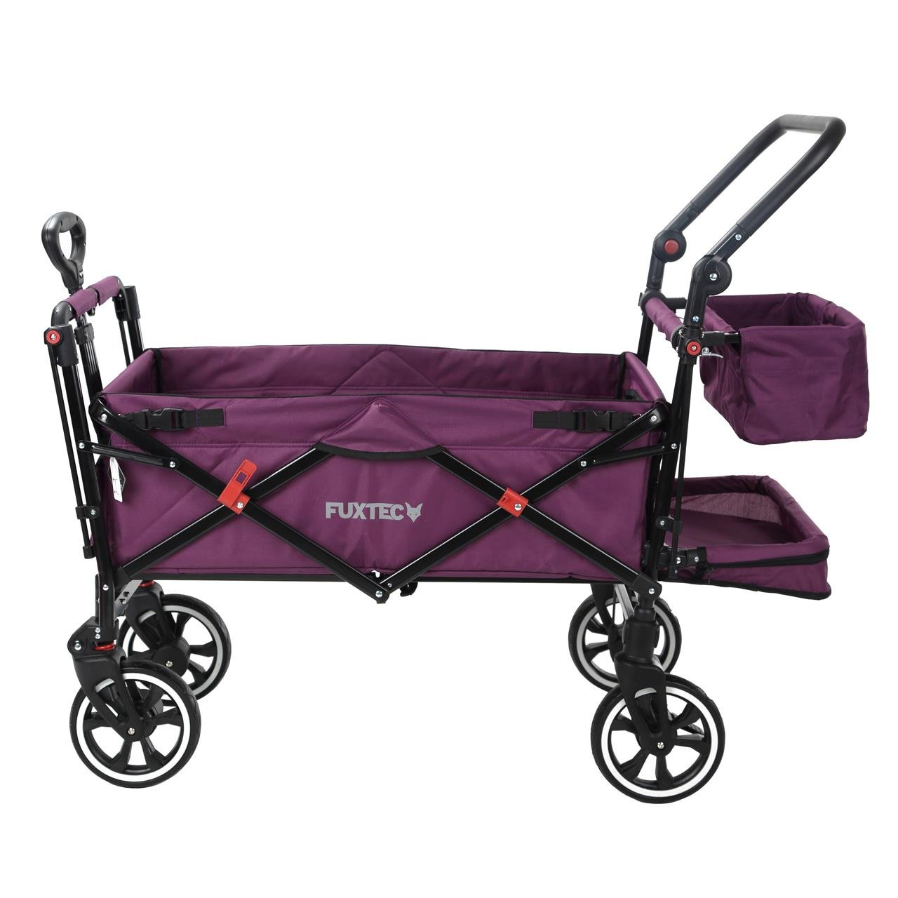 Carrello pieghevole premium passeggino per trasporto bambini spesa FUXTEC CT850