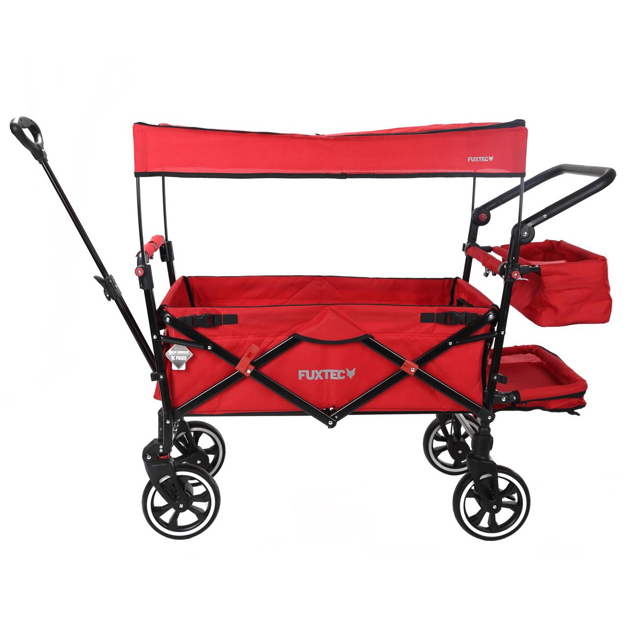 Carrello pieghevole premium passeggino per trasporto bambini spesa FUXTEC CT850