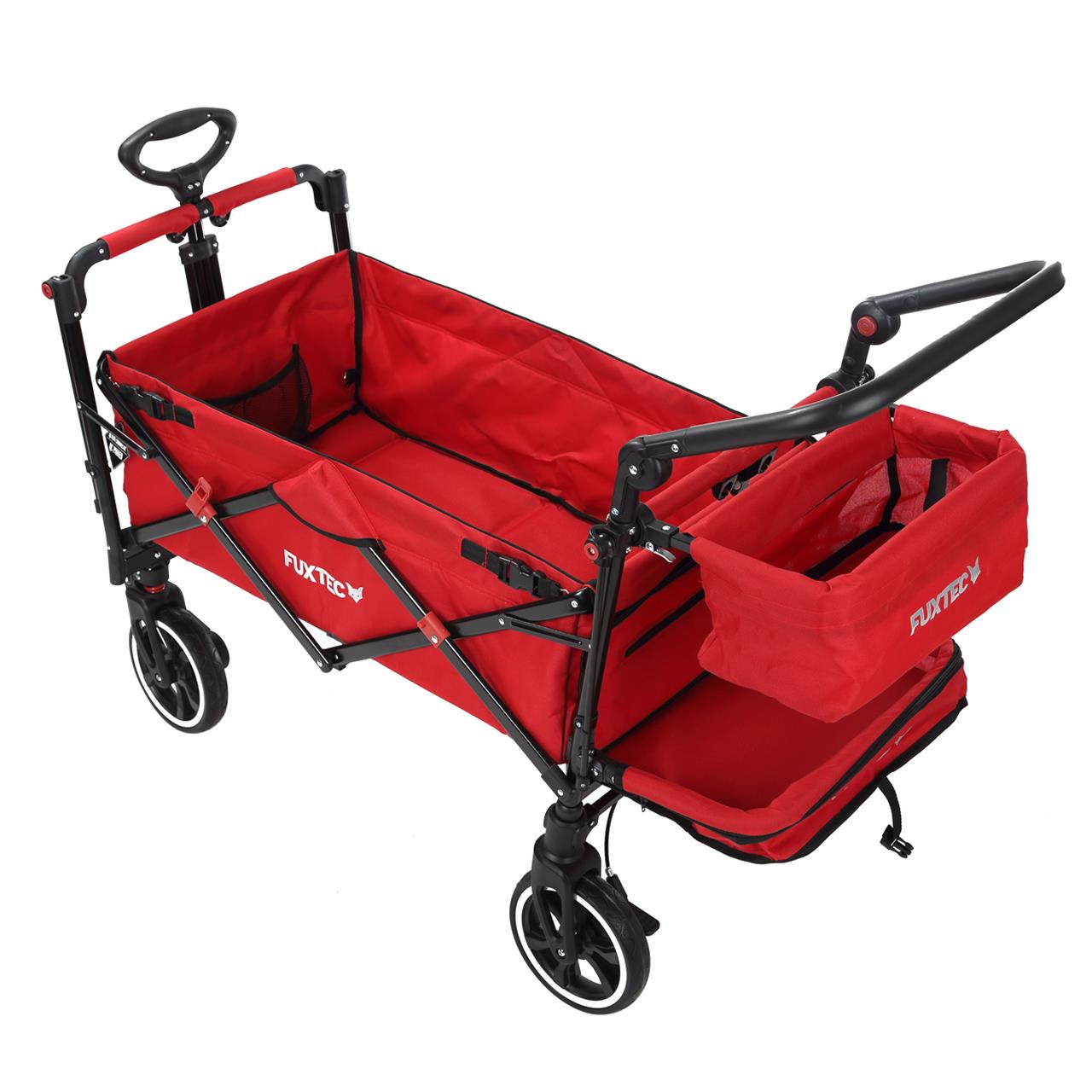 Carrello pieghevole premium passeggino per trasporto bambini spesa FUXTEC CT850