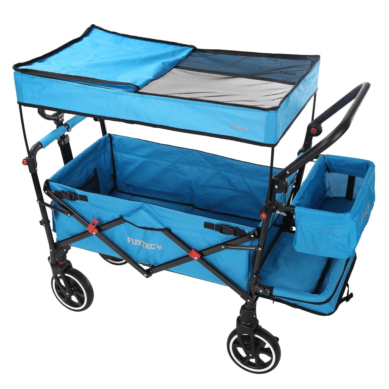 Carrello pieghevole premium passeggino per trasporto bambini spesa FUXTEC CT850