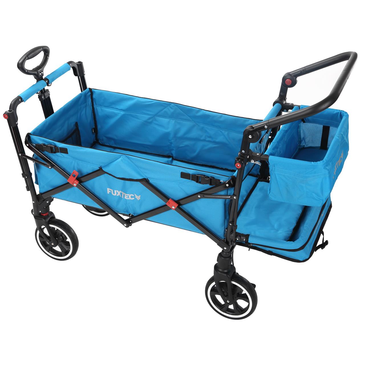 Carrello pieghevole premium passeggino per trasporto bambini spesa FUXTEC CT850