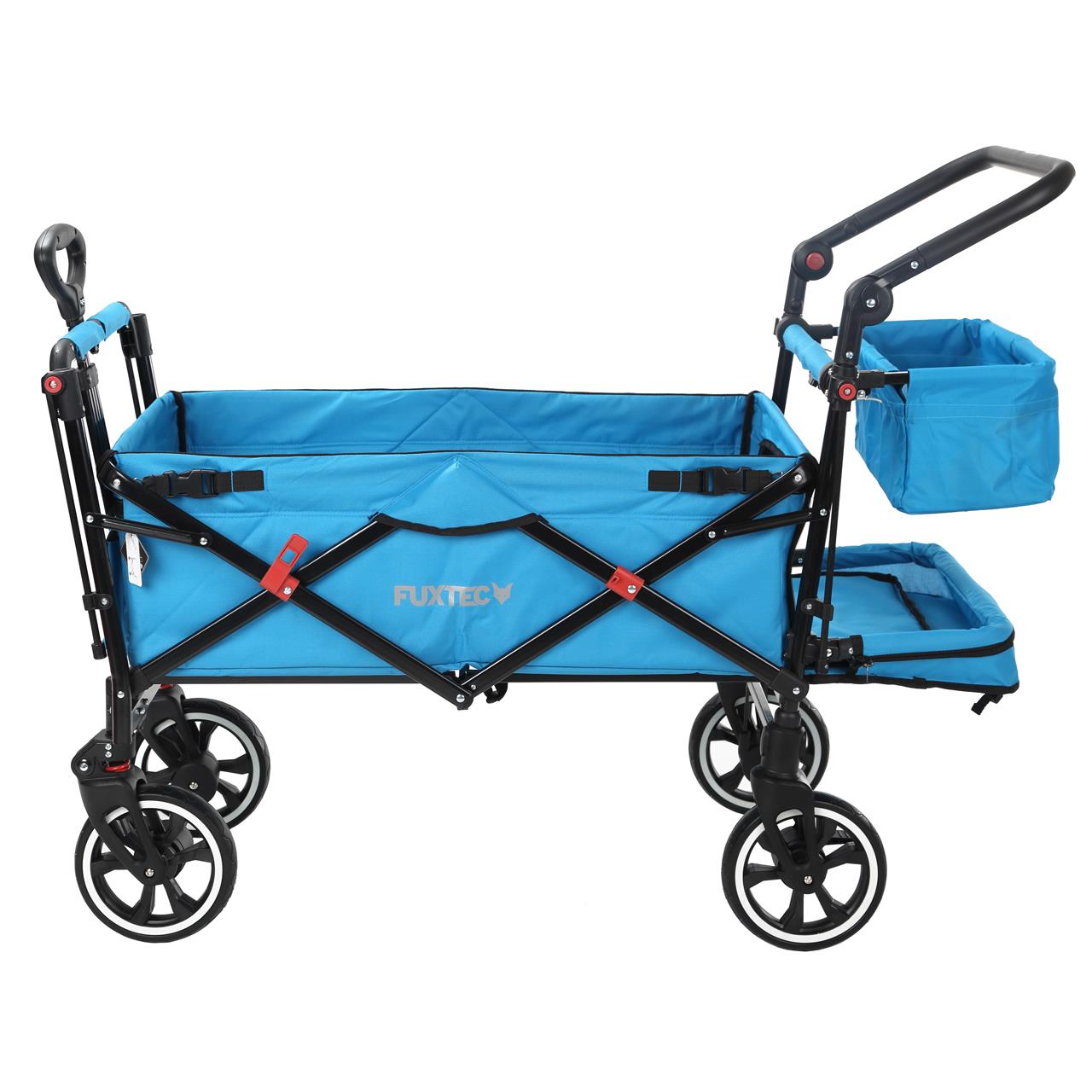 Carrello pieghevole premium passeggino per trasporto bambini spesa FUXTEC CT850