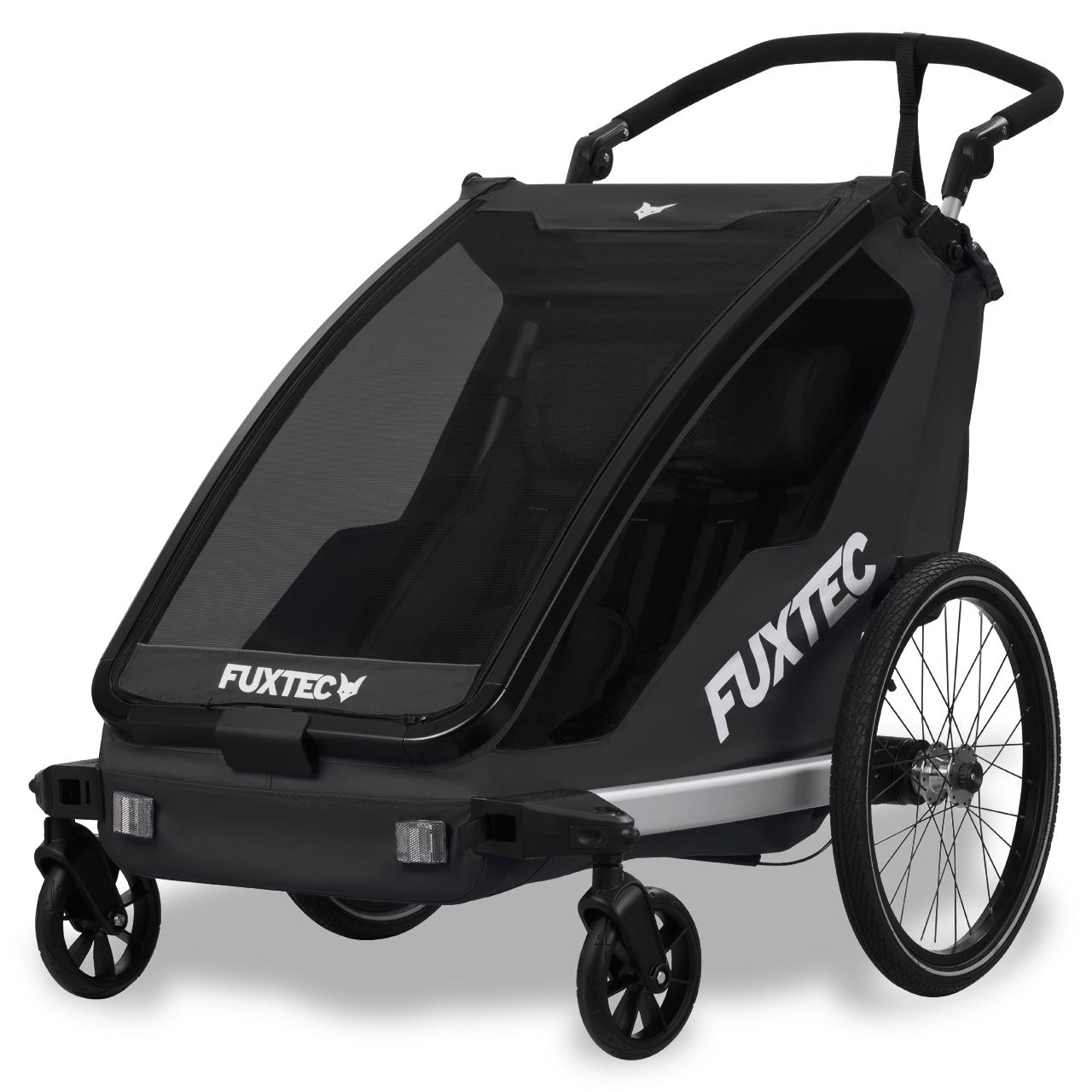 Rimorchio per Biciclette FUXTEC e Jogger Sportfux FX-FA1 con Ruota da Jogging inclusa