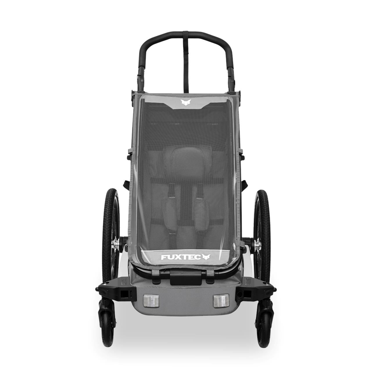 Rimorchio per bici FUXTEC FX-FA1S grigio con ruota jogger