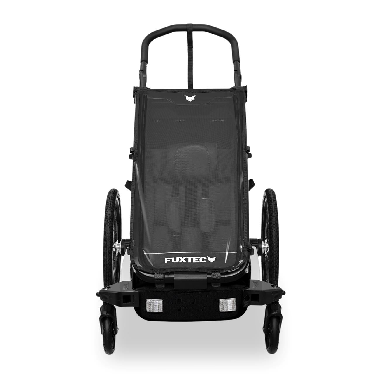 Rimorchio per biciclette FUXTEC FX-FA1S nero con ruota jogger