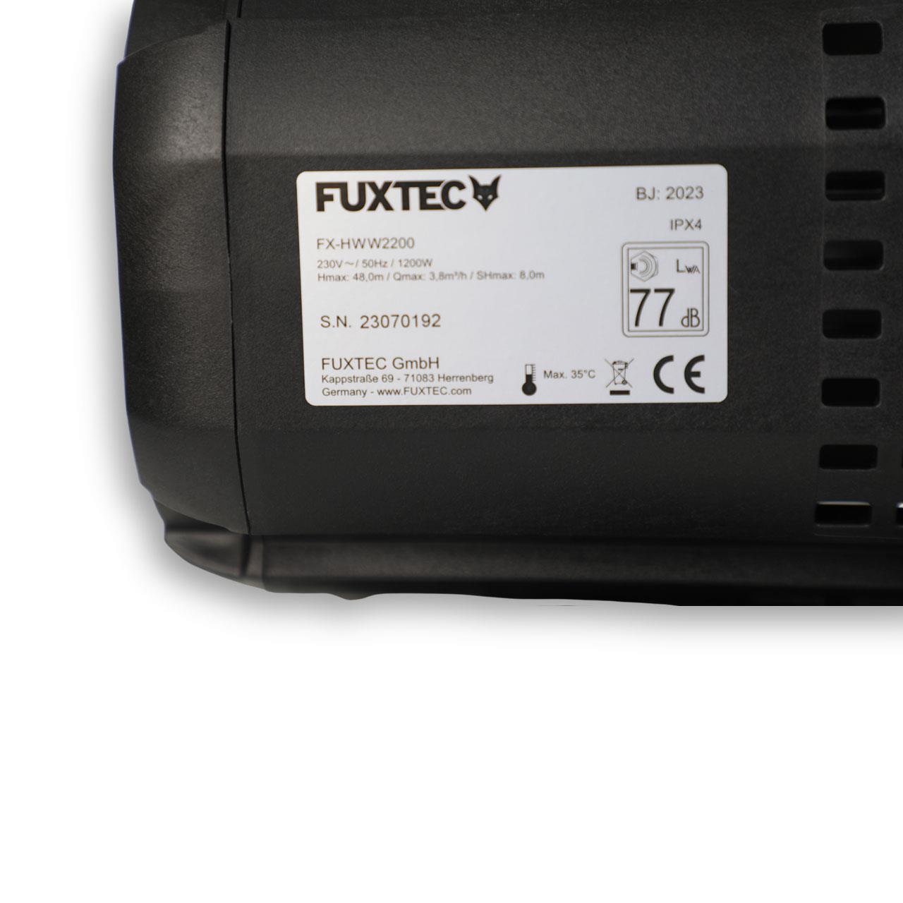 FUXTEC Serbatoio a pressione per uso domestico FX-HWW2200