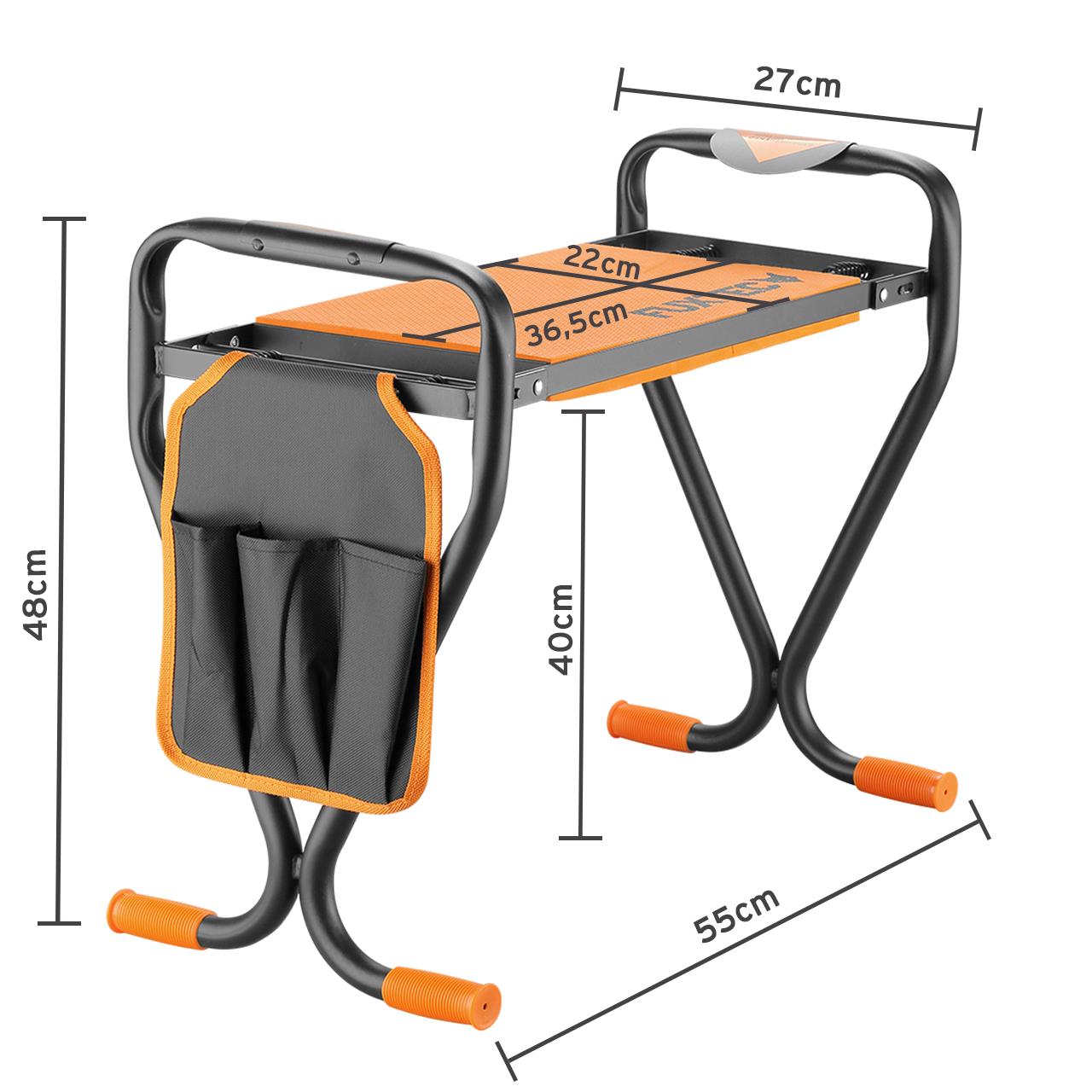 FUXTEC Kniebank Gartenhocker FX-KB1