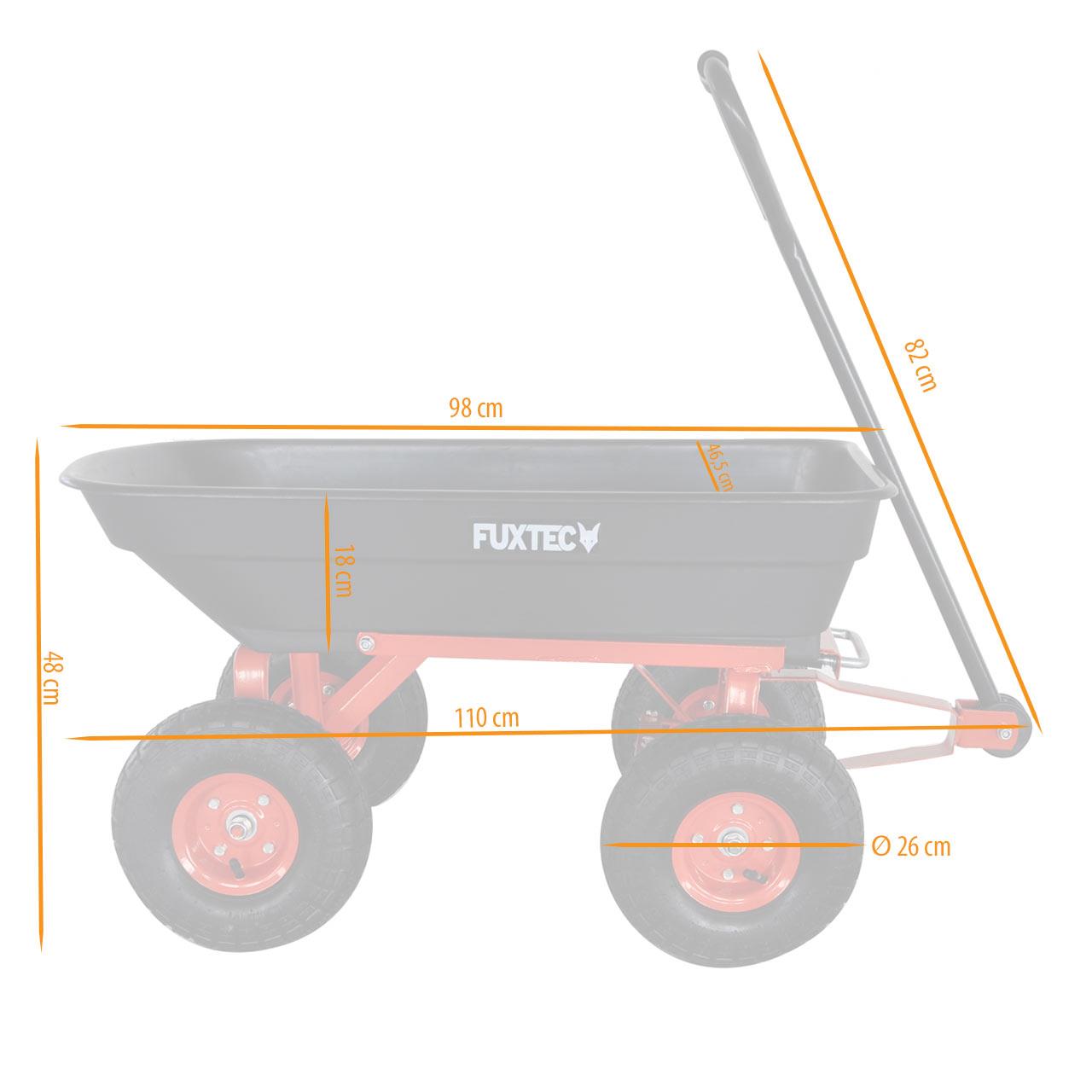 FUXTEC carretto ribaltabile FX-KW2175 rimorchio