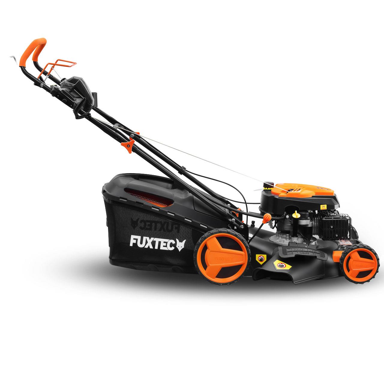 Tagliaerba / Tosaerba a benzina E-Start FUXTECFX-RM5196eS motore a scoppio 196cc- 51cm di taglio- ad avviamento elettrico-mulching