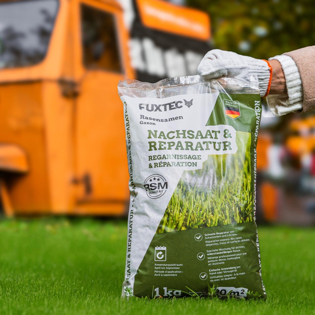 FUXTEC sementi per prato FX-RSNR1 risemina e riparazione