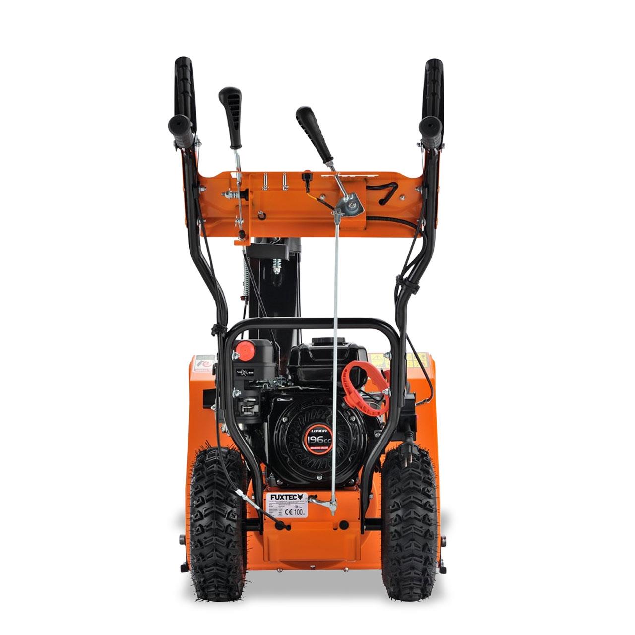 FUXTEC Spazzaneve a scoppio FX-SF2196 con Motore 4 Tempi da 196cc – Larghezza di Lavoro 61 cm– Avviamento Elettrico