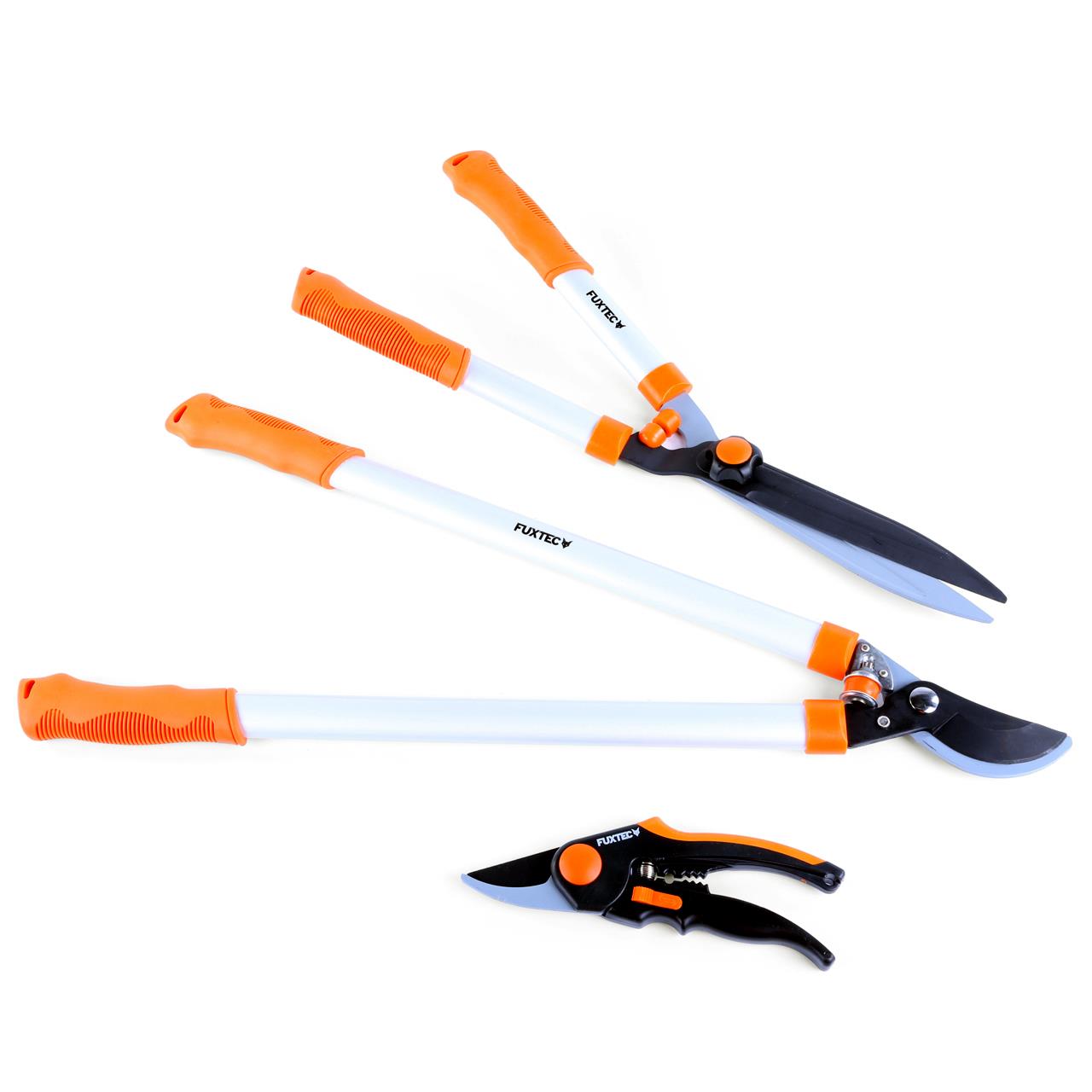 Cesoie FUXTEC premium - SET di 3 - cesoie per rami, cesoie per potatura, cesoie