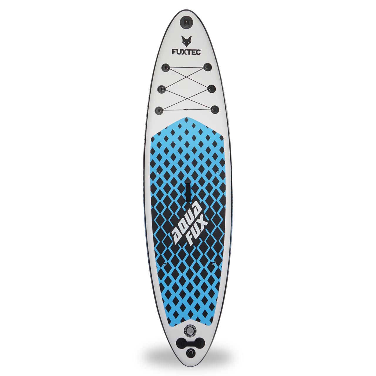 Tavola Stand Up Paddle, SUP Board FUXTEC SUP320Eco Tavola Nera e bianca.