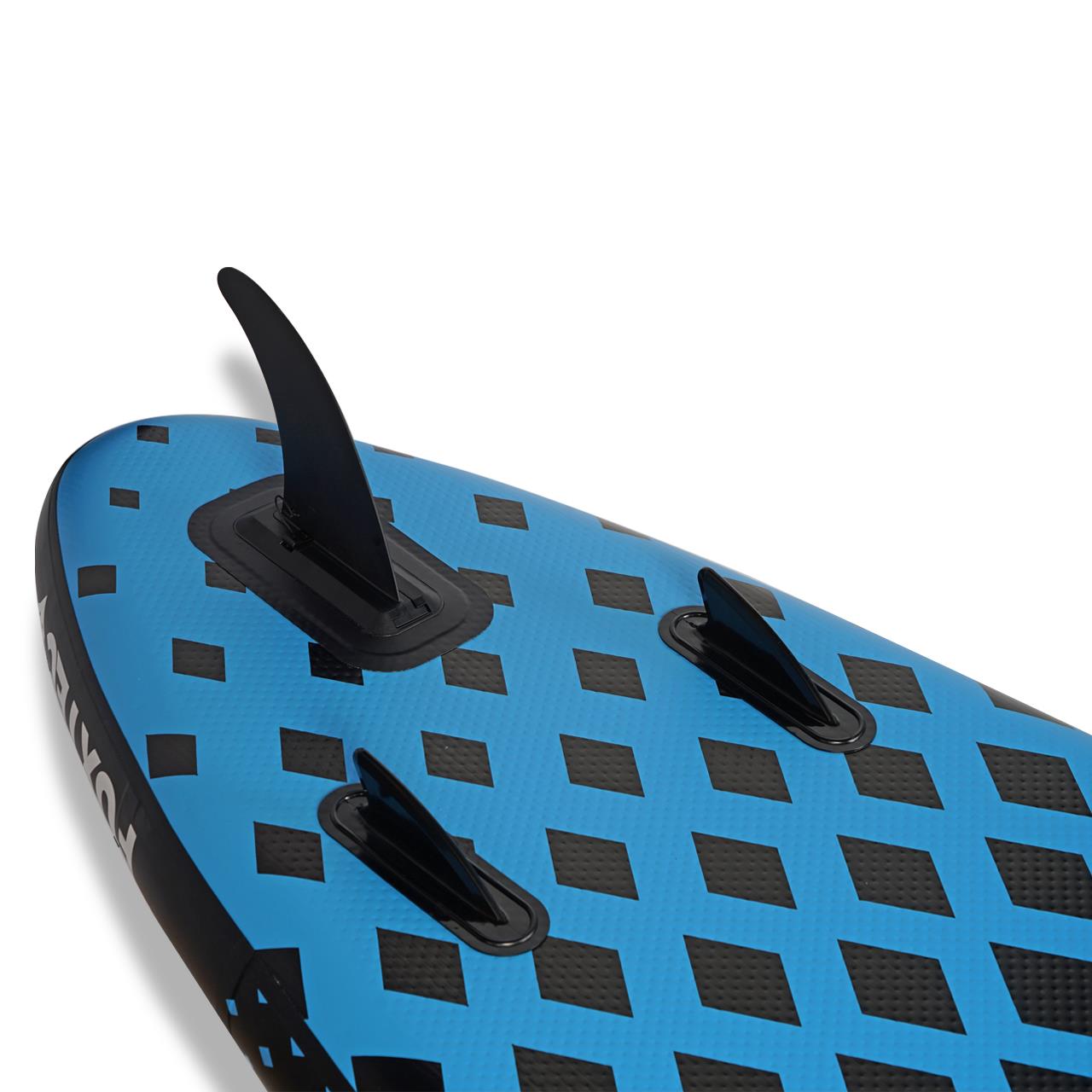 Tavola Stand Up Paddle, SUP Board FUXTEC SUP320Eco Tavola Nera e bianca.