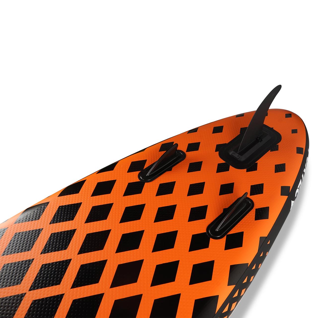 Tavola Stand Up Paddle, SUP Board FUXTEC SUP320Eco Tavola Nera e bianca.