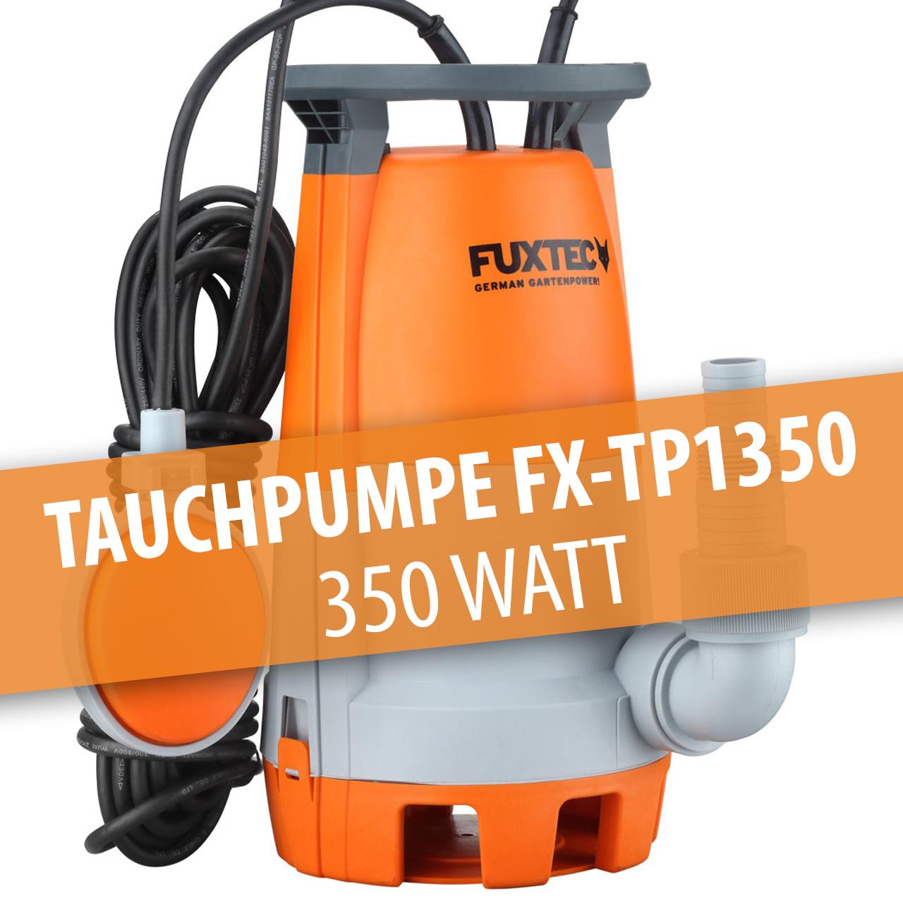 FUXTEC pompa sommersa TP1350 da giardino 350 Watt