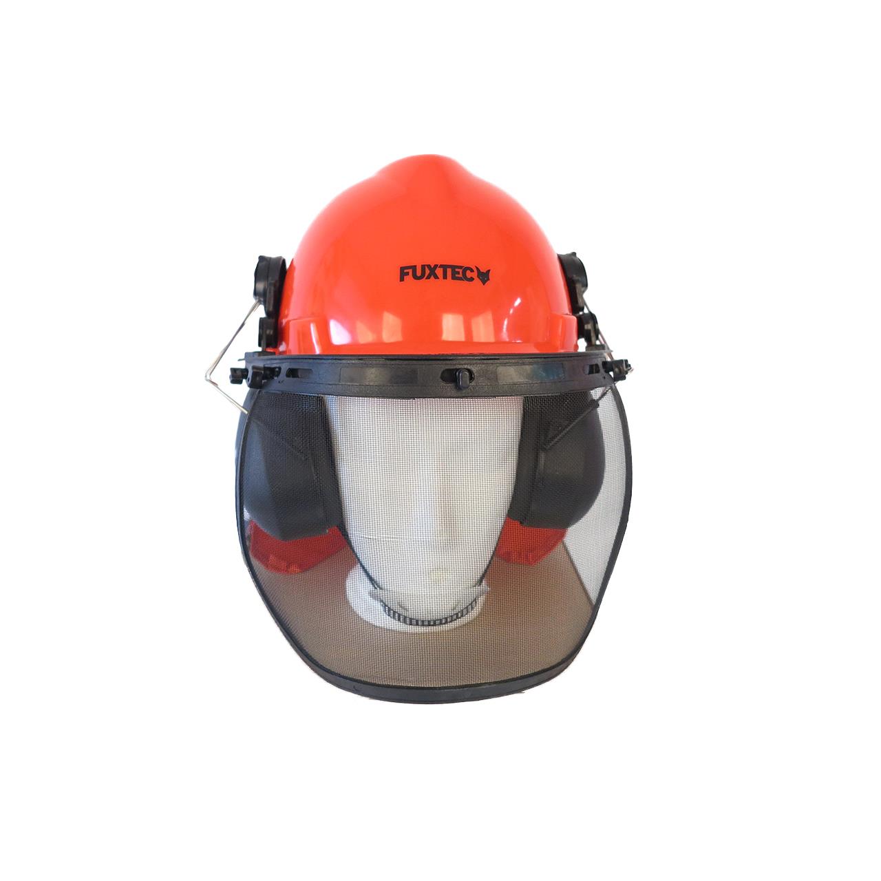 Casco di sicurezza forestale FUXTEC con protezione del collo